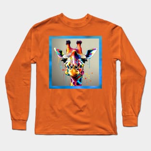 rainbow giraffe Long Sleeve T-Shirt